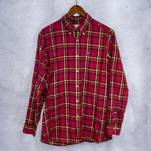 Southern Tide 100% Cotton Classic Fit Plaid Button Down Colored Shirt Medium